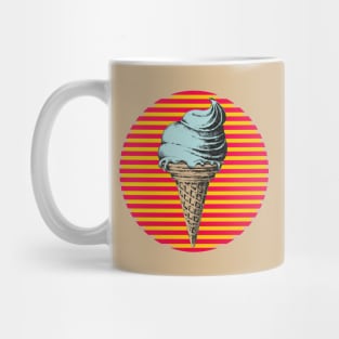 Blueberry Ice Cream Ice Cream Cone Ice Cream Lover Holiday Retro Style Gift Japanese Style Art Mug